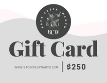 Load image into Gallery viewer, Back Creek Wagyu Gift Card
